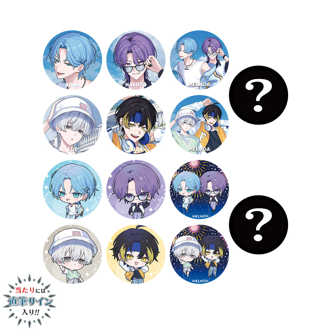 【受注生産 / 9月上旬発送】メルノア ランダム缶バッジ(SUMMER ver.)<受付期間:〜8/16>
