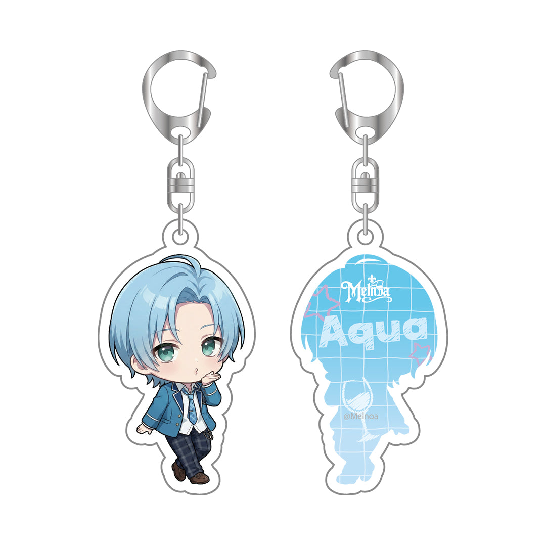 【受注生産 / 5月下旬発送】メルノア アクリルキーホルダー(School ver. / アクア)<受付期間:〜5/3>