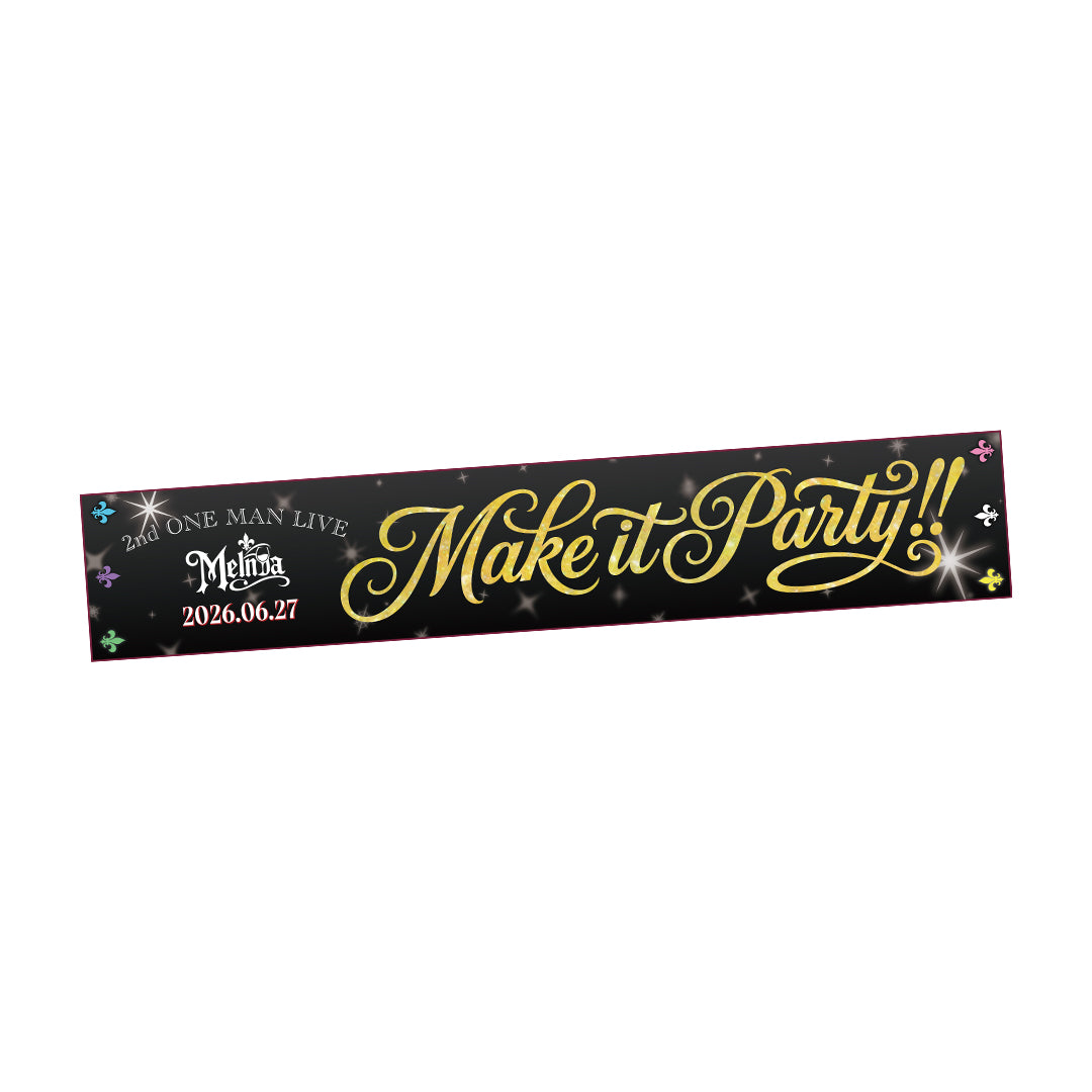 【7月下旬発送】メルノア マフラータオル（2nd ONE MAN LIVE〜Make it Party!!〜 ver.）＜受付期間：〜7/5＞