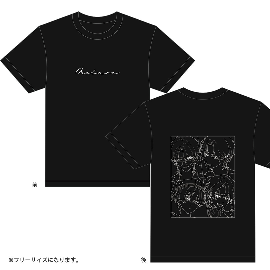 【受注生産 / 9月上旬発送】メルノア サマーTシャツ（ブラック）＜受付期間：〜8/16＞
