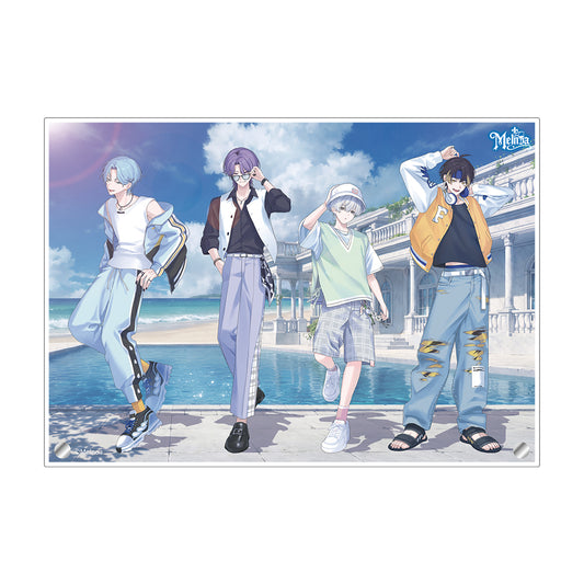 【受注生産 / 9月上旬発送】メルノア 集合ビジュアルアクリルパネル（SUMMER ver.）＜受付期間：〜8/16＞